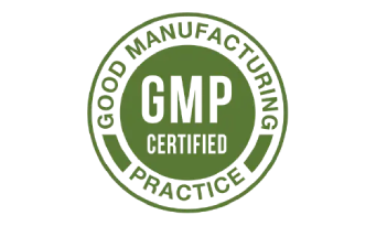 GMP certified manufacturing badge